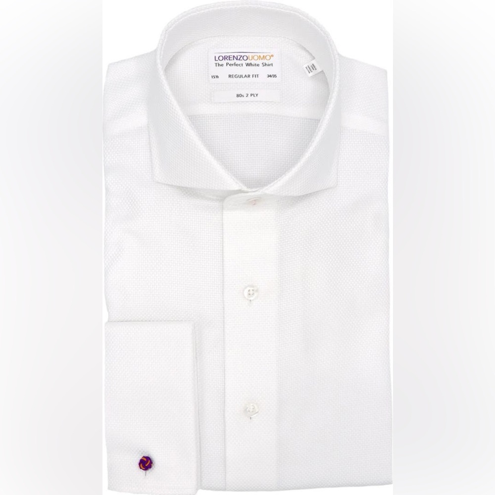 NWT Lorenzo Uomo Perfect White Shirt | 15 - 34/35
